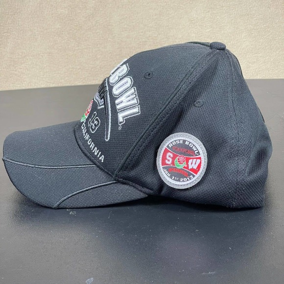 Vintage‎ Rose Bowl Pasadena 2013 Hat Cap Stanford Wisconsin Black - Picture 3 of 10